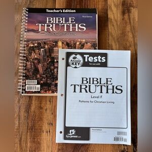 BJU Press Bible Truths F Teacher's Edition & Tests Answer Key Third ed. 12th gr